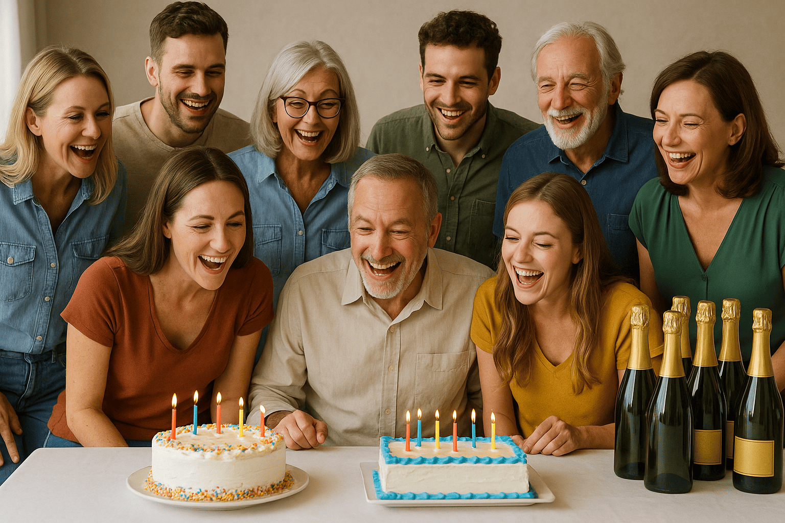 Table dressée pour anniversaire 20 personnes